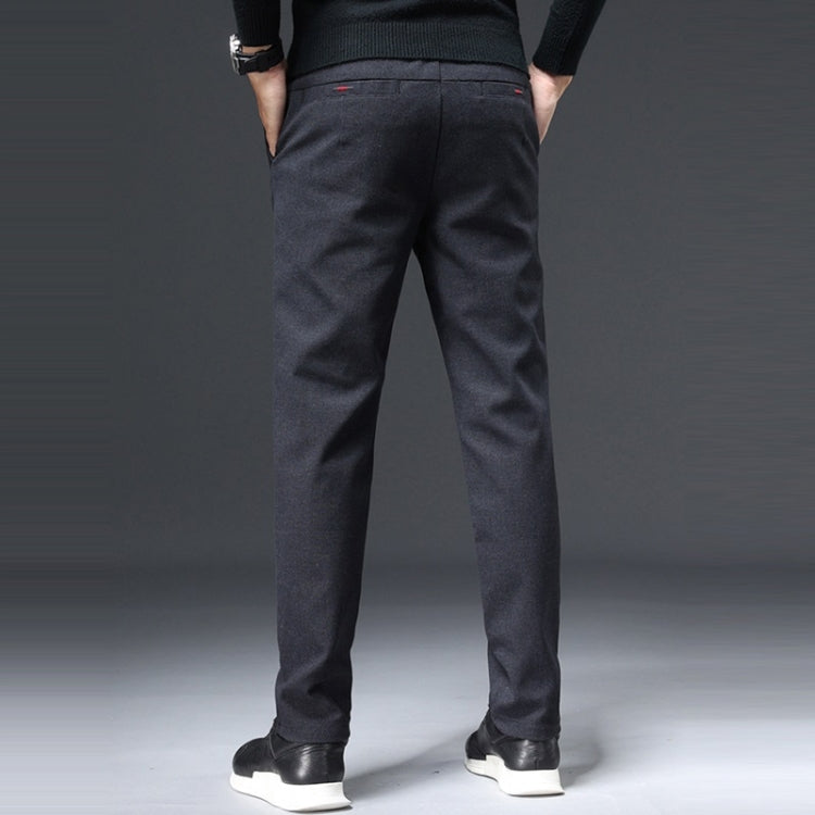 Slim-fit Sanded Woolen Men Trousers