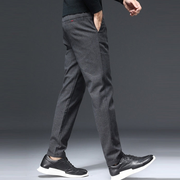 Slim-fit Sanded Woolen Men Trousers
