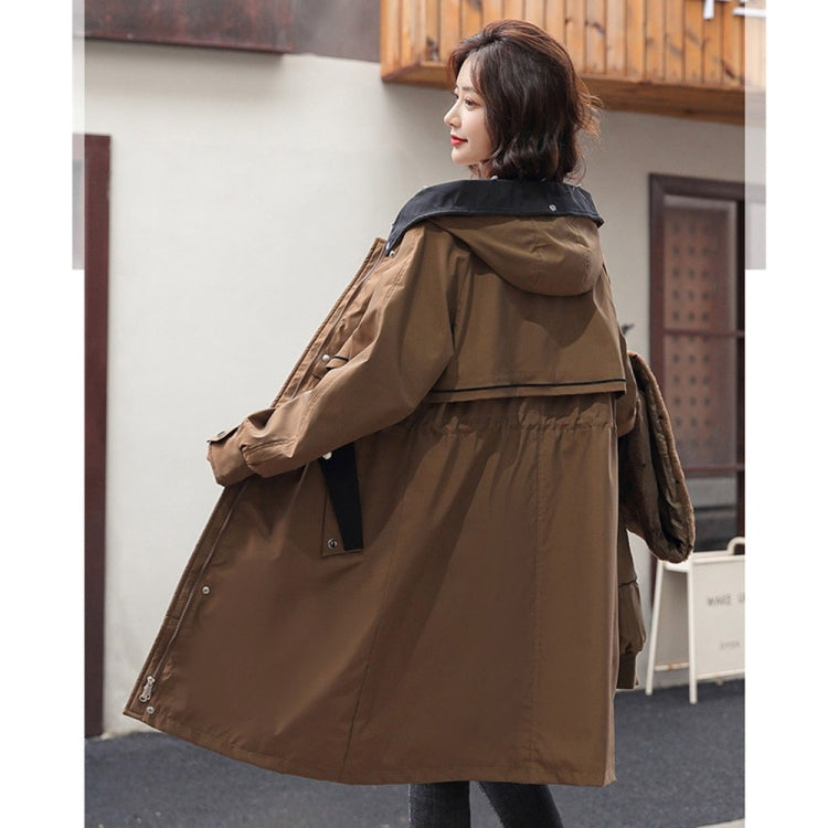 Mid-length Large Fur Collar Padded Coat Jacket