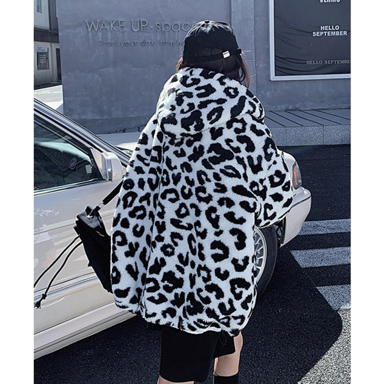 Leopard Print Lamb Wool Cotton Jacket