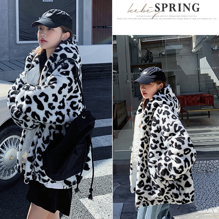 Leopard Print Lamb Wool Cotton Jacket