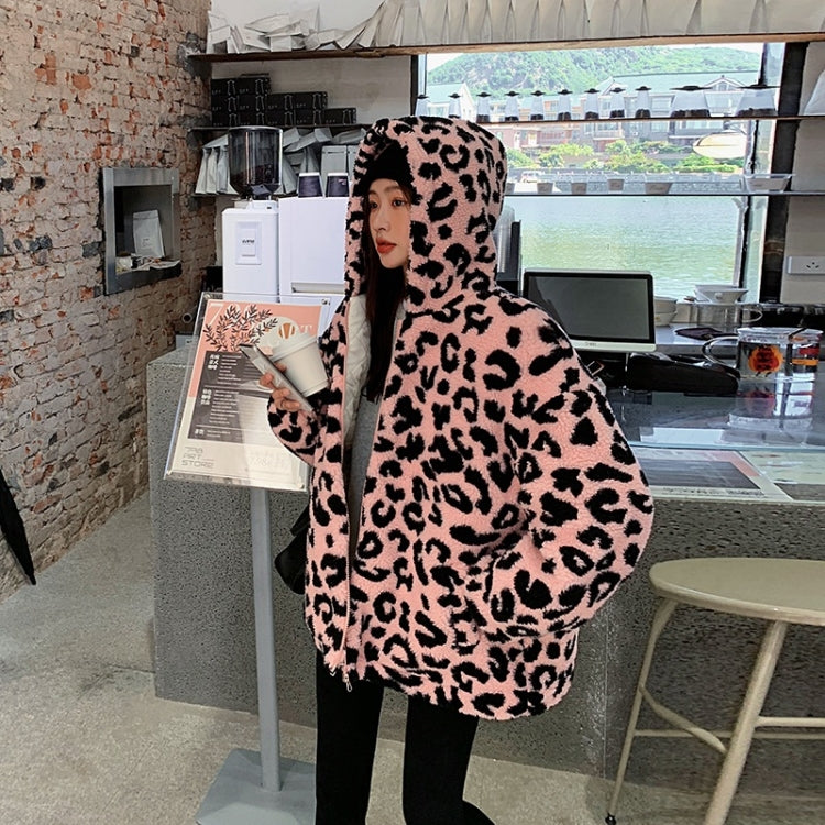 Leopard Print Lamb Wool Cotton Jacket