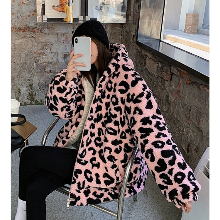 Leopard Print Lamb Wool Cotton Jacket