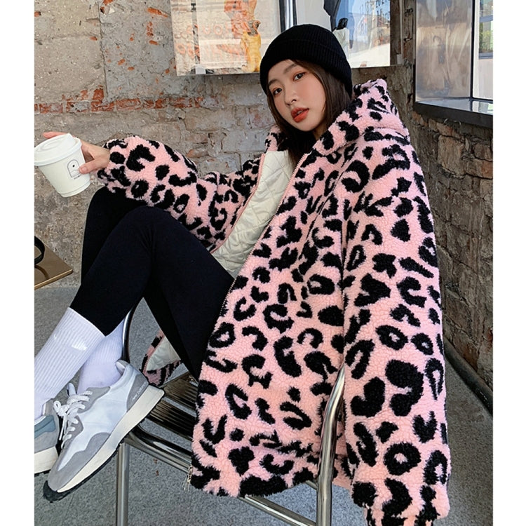 Leopard Print Lamb Wool Cotton Jacket