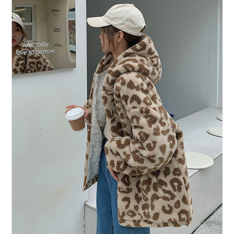 Leopard Print Lamb Wool Cotton Jacket