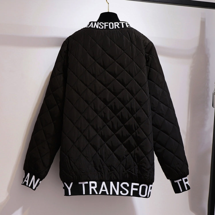 Extra-large Loose Thickened Baseball Uniform Cotton Jacket