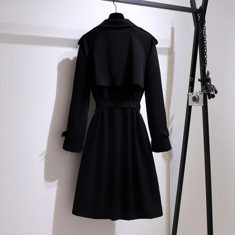 Large Size Mid-length Trench Coat
