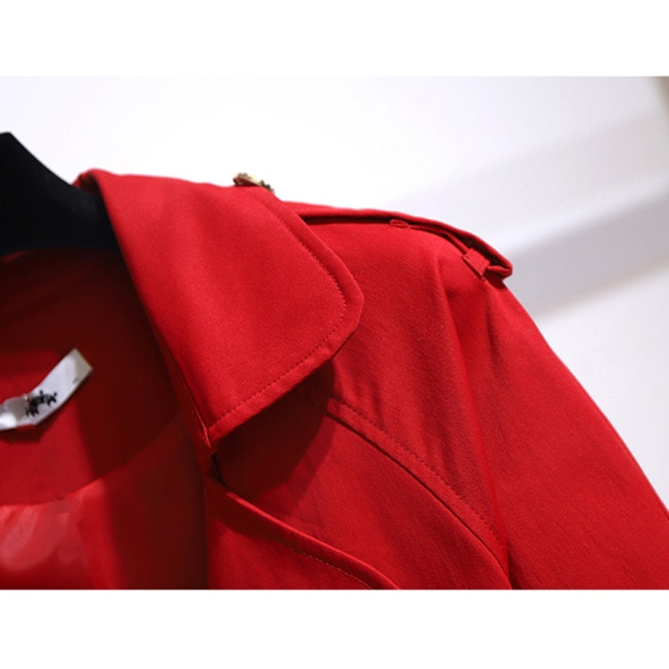 Large Size Mid-length Trench Coat