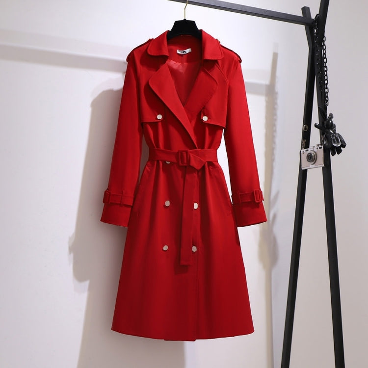 Large Size Mid-length Trench Coat