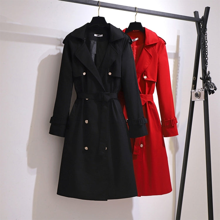 Large Size Mid-length Trench Coat