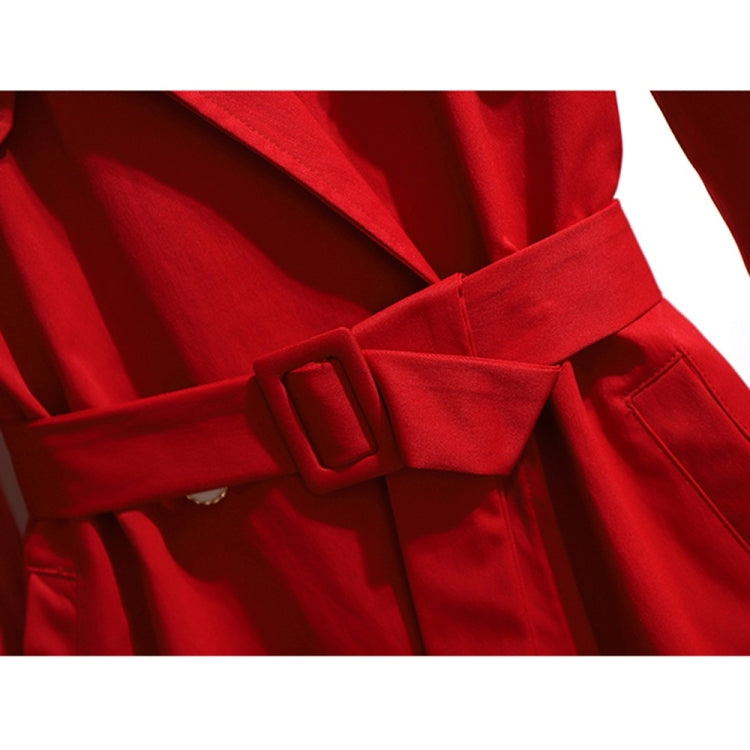 Large Size Mid-length Trench Coat