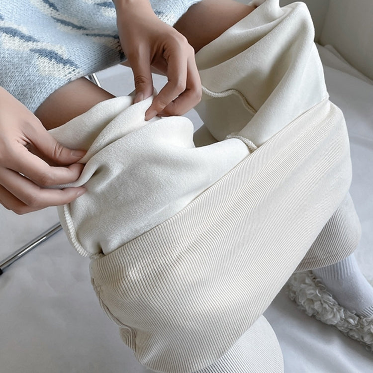 Plush Thickened Straight Wide Leg Maternity Pants