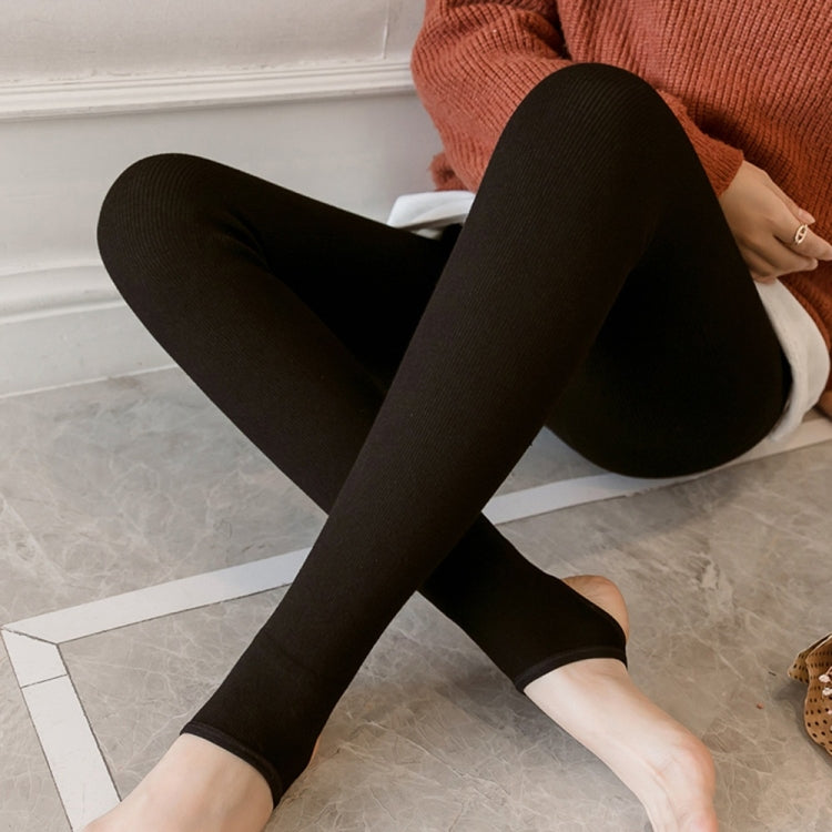 Velvet Thickening Step On The Foot Maternity Leggings