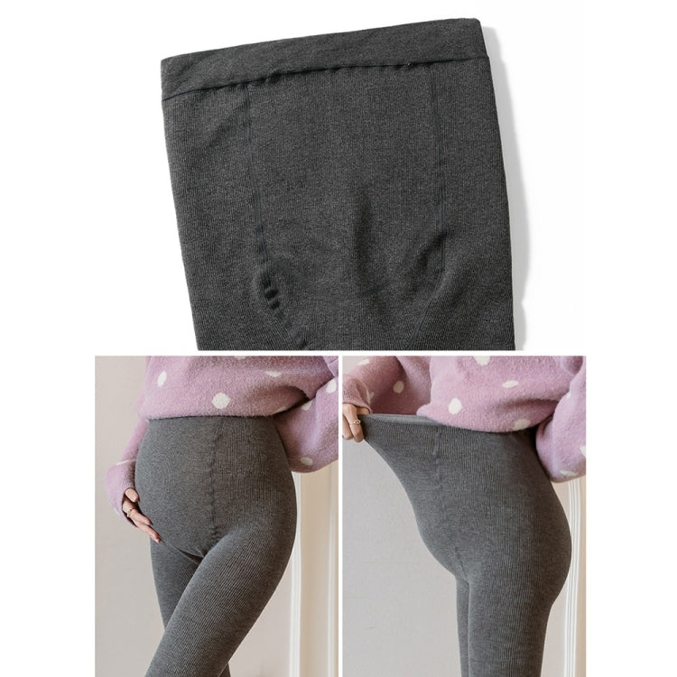 Velvet Thickening Step On The Foot Maternity Leggings