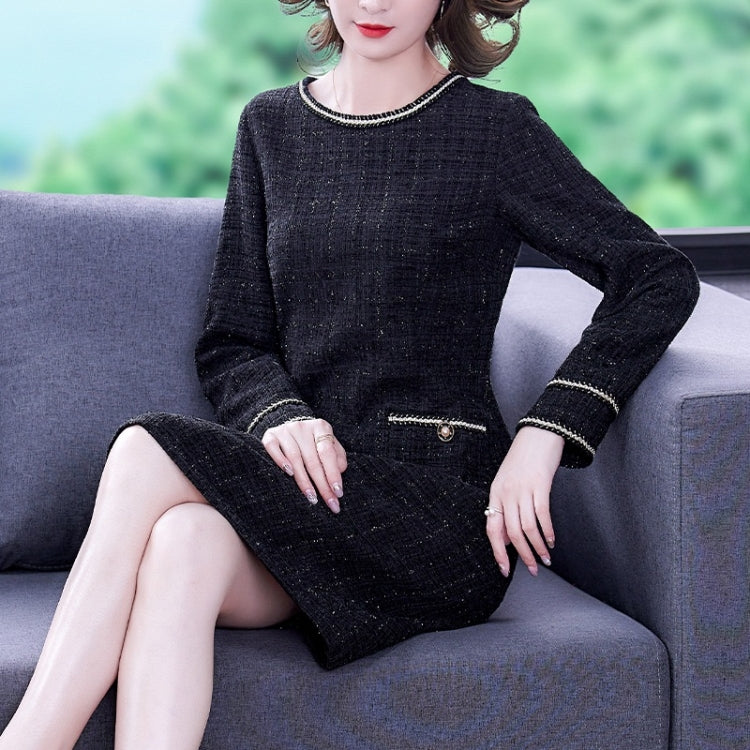 Long Sleeve Mid-length Dress