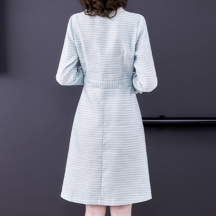 Women V-neck Mid-length Dress