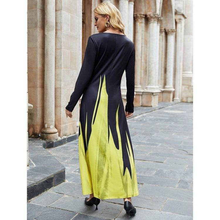 Women Solid Color Printed Dress