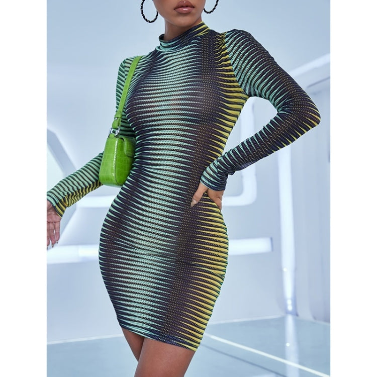 Women Multicolor Mesh Dress