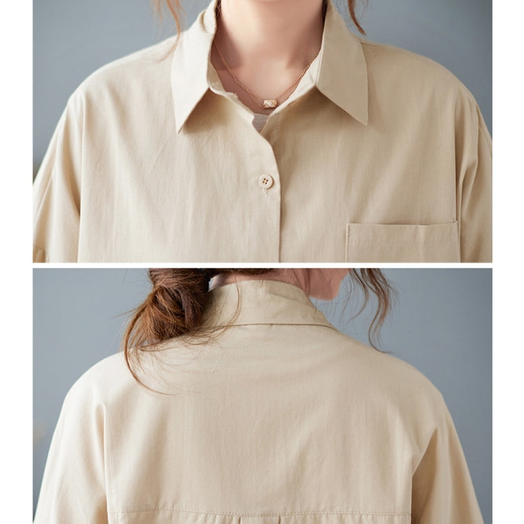 Solid Color Loose Casual Shirt