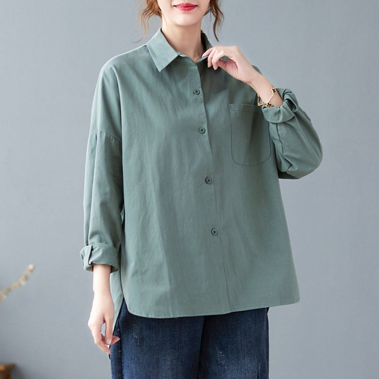 Solid Color Loose Casual Shirt
