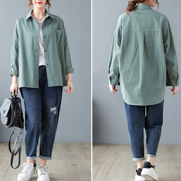 Solid Color Loose Casual Shirt