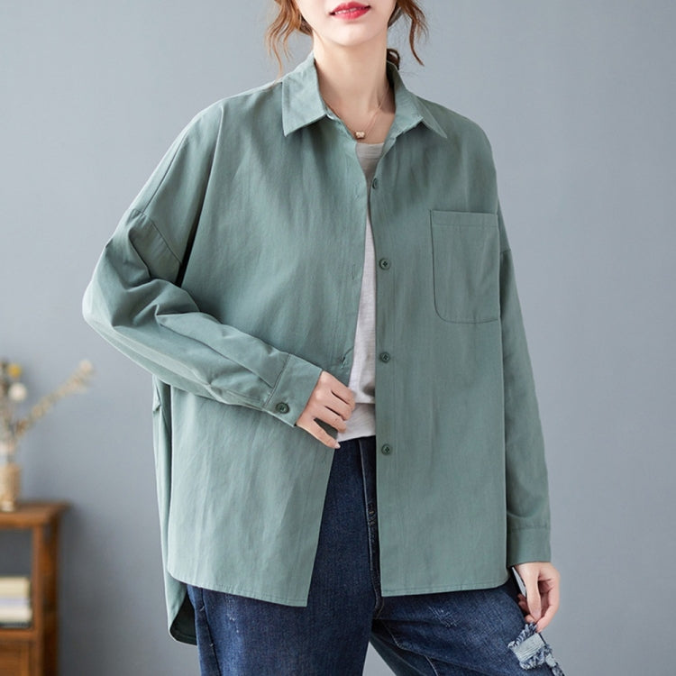 Solid Color Loose Casual Shirt