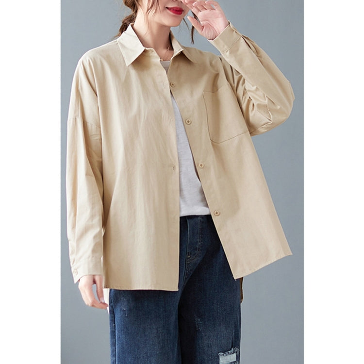 Solid Color Loose Casual Shirt