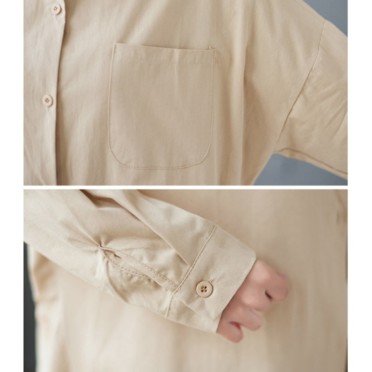 Solid Color Loose Casual Shirt