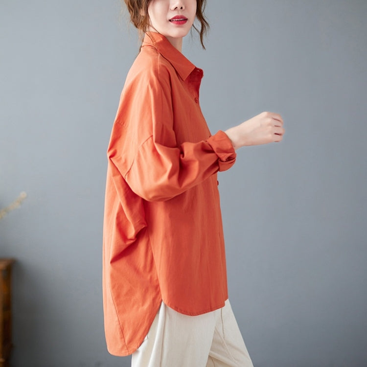 Solid Color Loose Casual Shirt