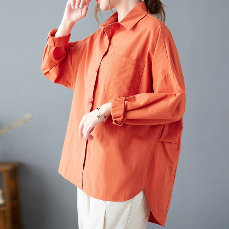 Solid Color Loose Casual Shirt