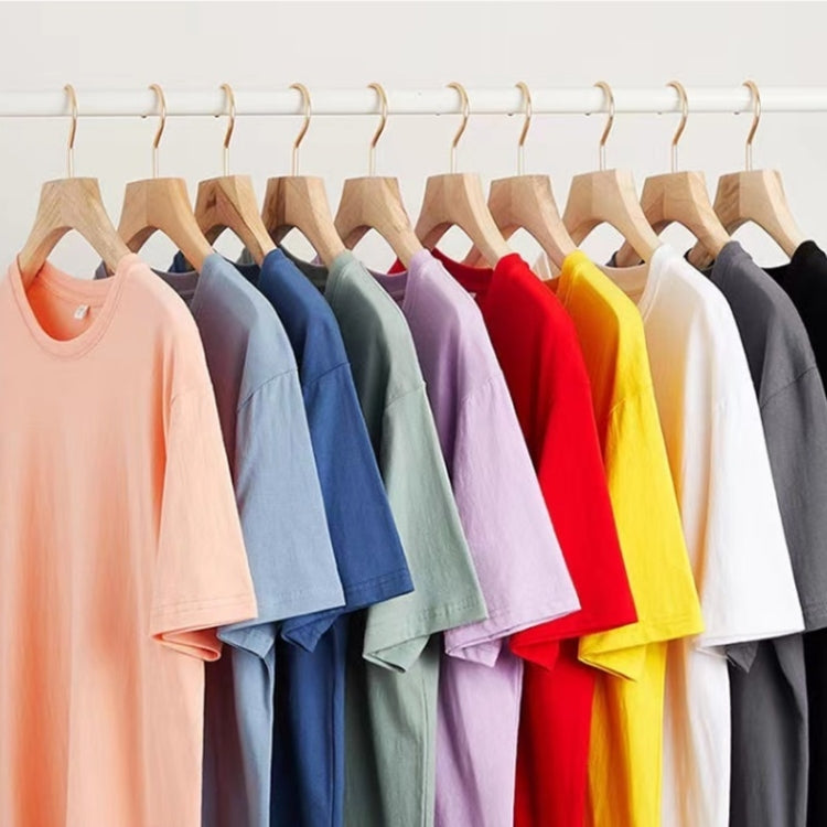 Summer Polyester Loose Round Neck Short Sleeve T-Shirt For Ladies