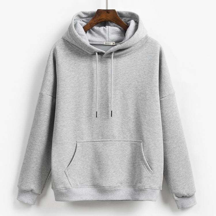 Spring Pure Cotton Thin Loose Hooded Sweatshirt for Ladies