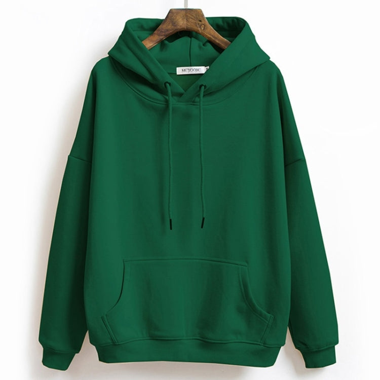 Spring Pure Cotton Thin Loose Hooded Sweatshirt for Ladies