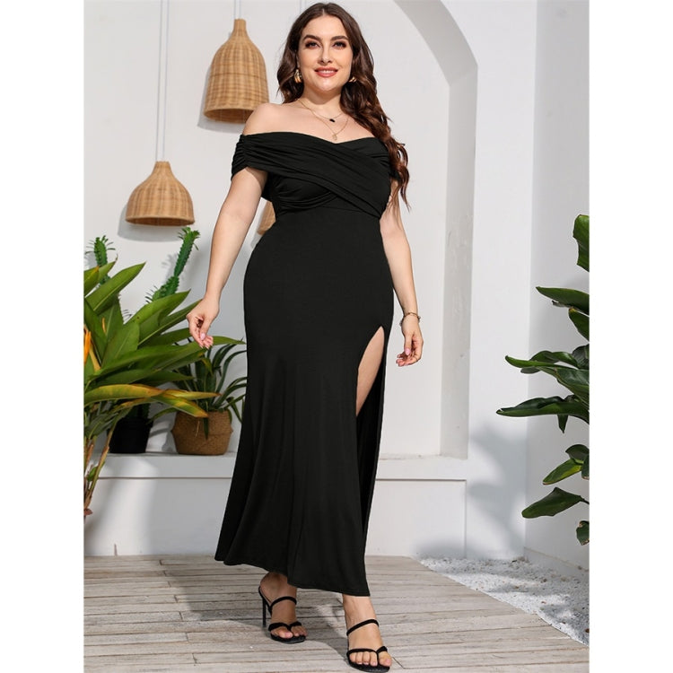 Plus Size High Waist Split Sexy Long Evening Dress