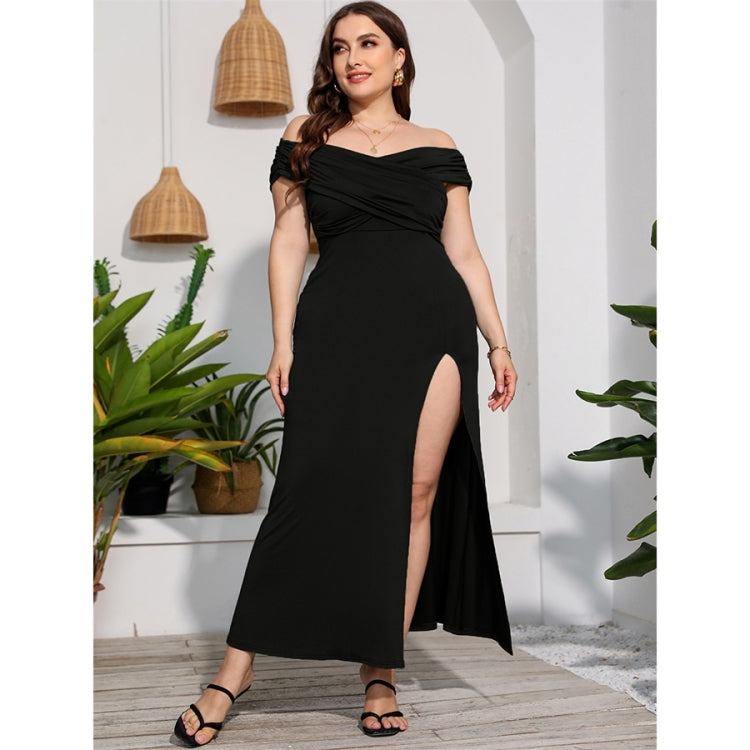Plus Size High Waist Split Sexy Long Evening Dress