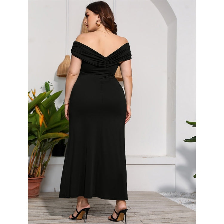 Plus Size High Waist Split Sexy Long Evening Dress