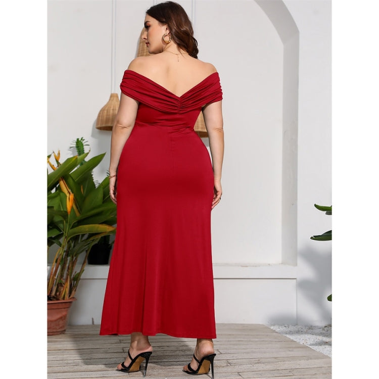 Plus Size High Waist Split Sexy Long Evening Dress