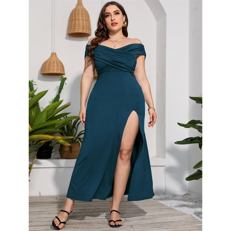Plus Size High Waist Split Sexy Long Evening Dress
