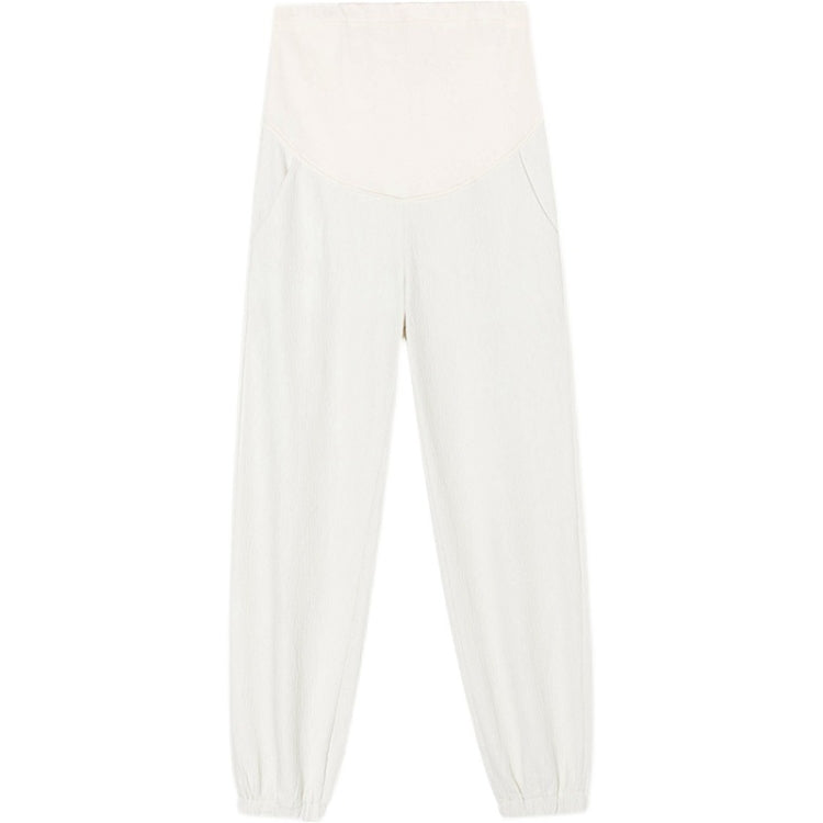 Spring Loose Belly Support Folded Casual Leggings Pants for Pregnant Women