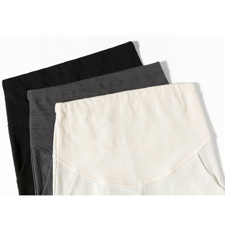Spring Loose Belly Support Folded Casual Leggings Pants for Pregnant Women