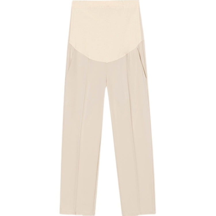 Spring Belly Support Straight Trousers Ankle-length Pants for Pregnant Women