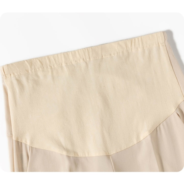 Spring Belly Support Straight Trousers Ankle-length Pants for Pregnant Women