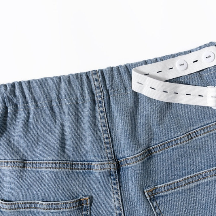 Spring Belly Support Denim Daddy Pants for Pregnant Women