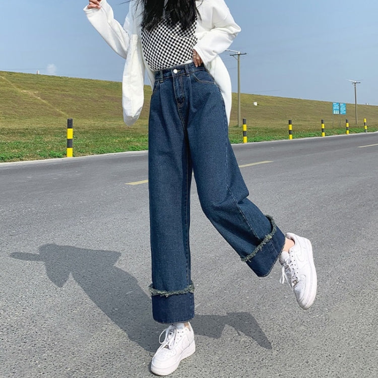 Spring Summer Straight Column Loose Jeans