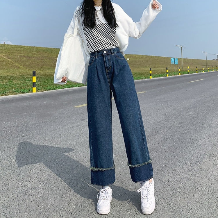 Spring Summer Straight Column Loose Jeans