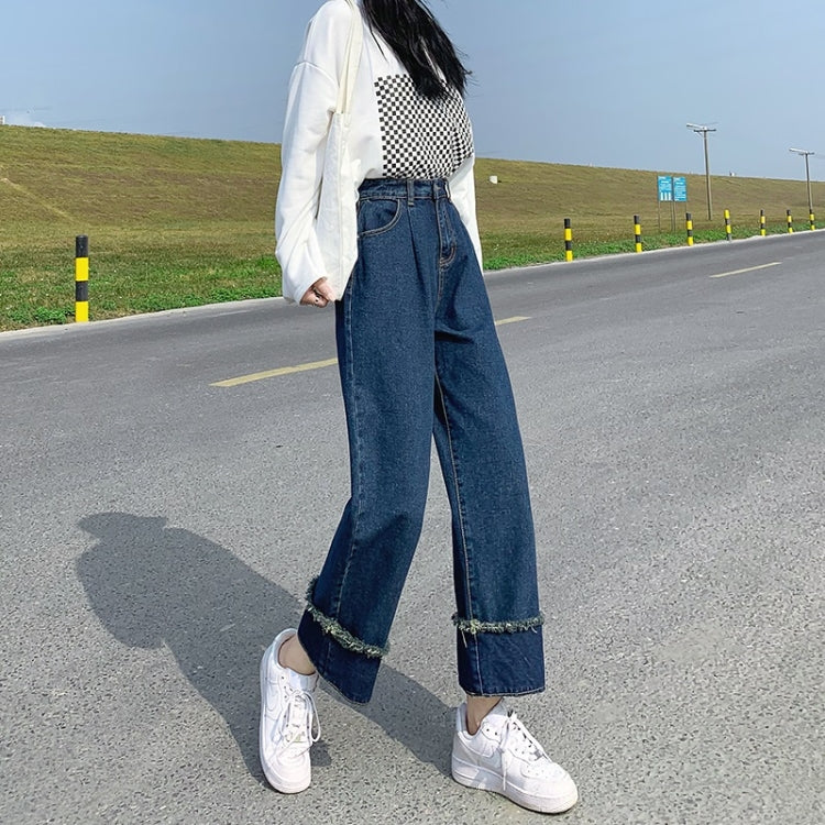 Spring Summer Straight Column Loose Jeans