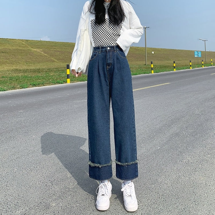 Spring Summer Straight Column Loose Jeans