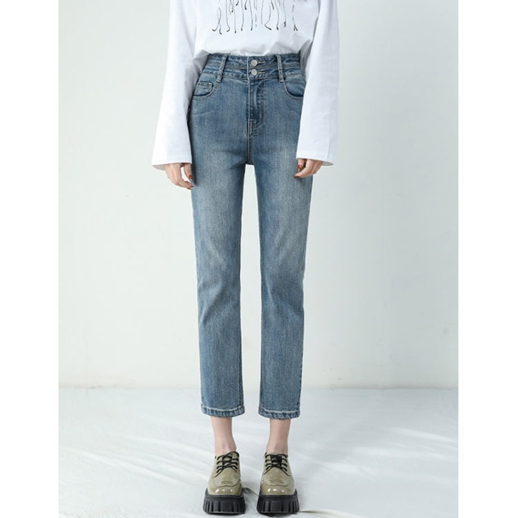 Spring Summer Nine Point Straight Skinny Jeans