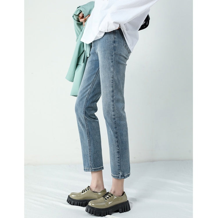 Spring Summer Nine Point Straight Skinny Jeans