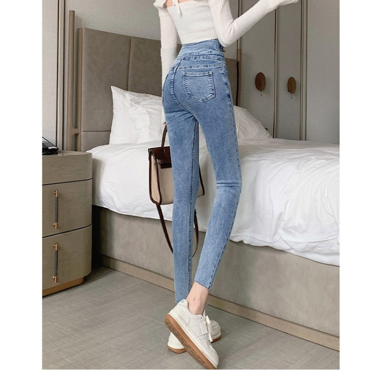 Spring Summer High Waist Slim Skinny Jeans